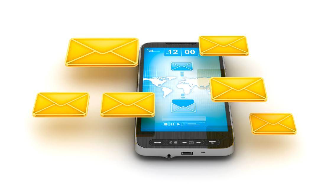 Beispiel einer SMS-Marketing-Nachricht auf einem Smartphone