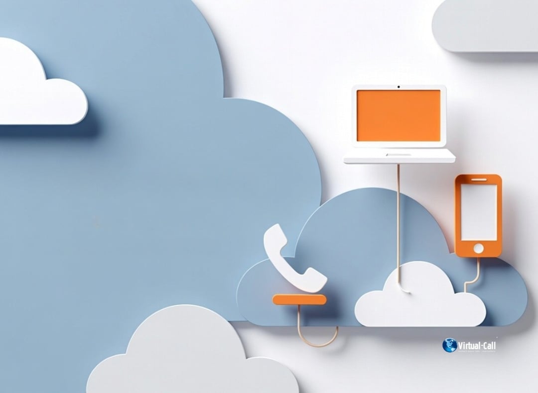 Ilustração da configuração em nuvem de um número 0800 local, sem hardware